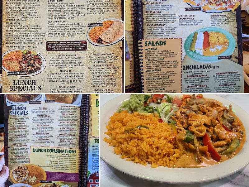 El Toro Menu