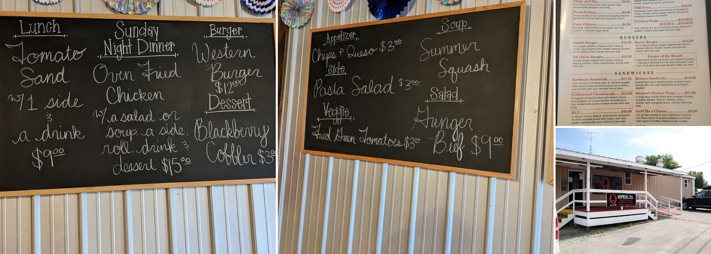 Q Barbecue Co. Menu