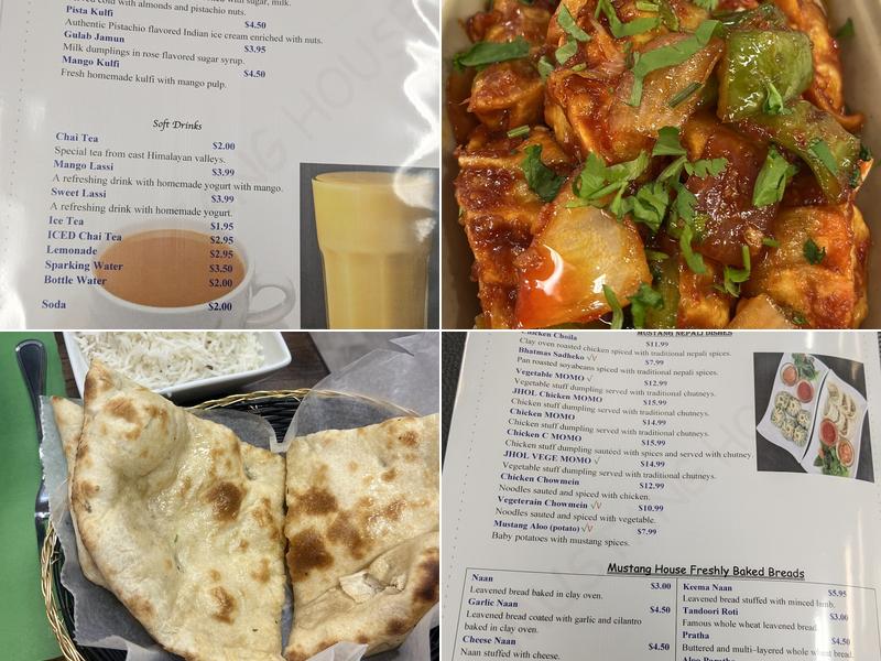 Mustang House Menu