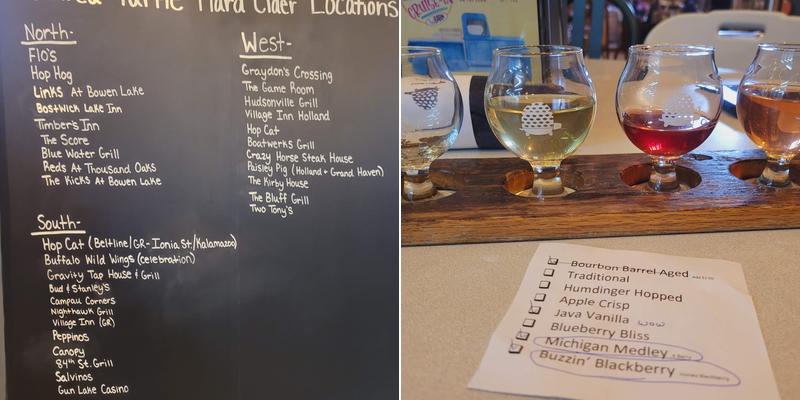 Painted Turtle Hard Cider Tasting Room Menu