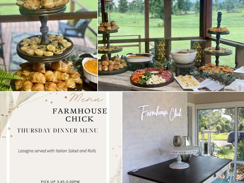 Farmhouse Chick Menu
