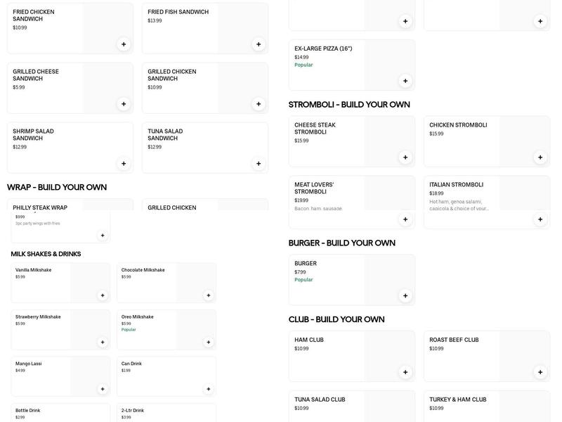 Cheesy Hub Menu