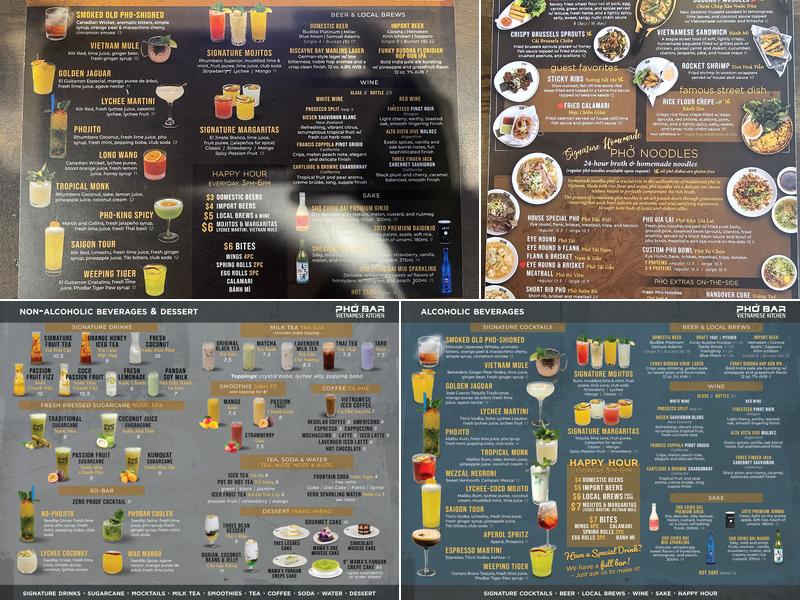 Pho Bar Vietnamese Kitchen Pembroke Pines Menu