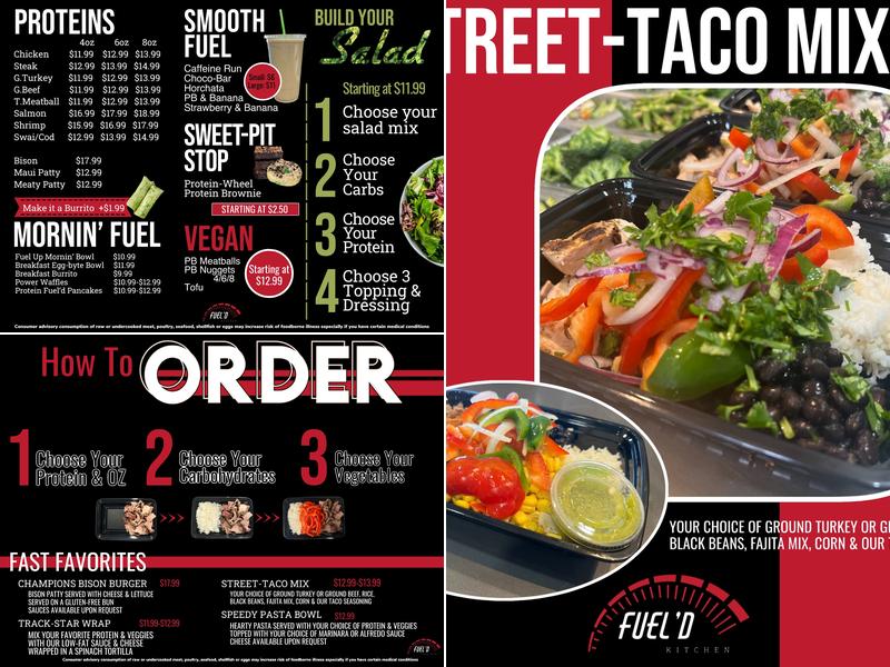 FUEL'D Kitchen Menu
