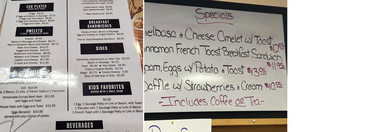 Sherre's Kitchen Menu