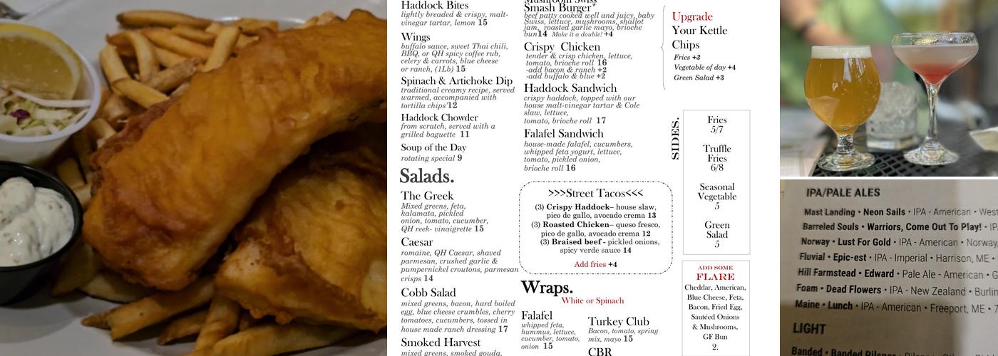 Queen's Head Pub Menu