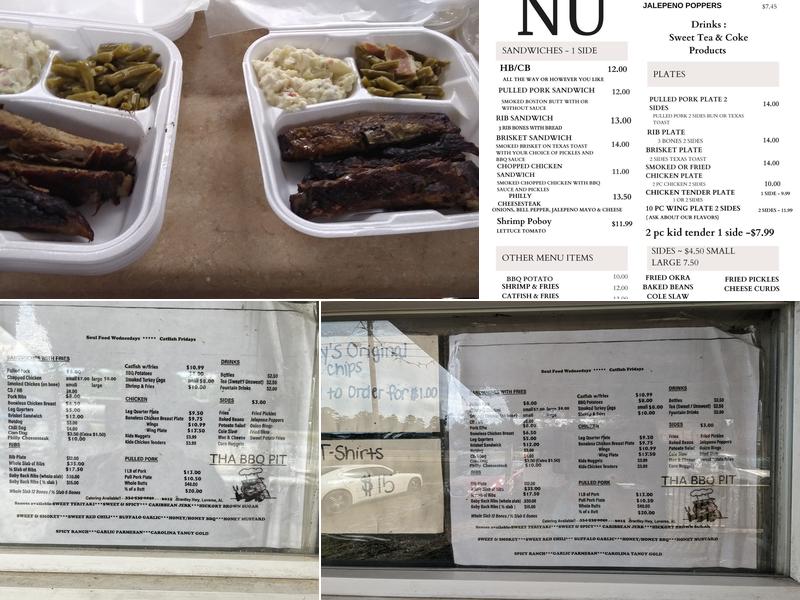 Tha BBQ PIT Menu