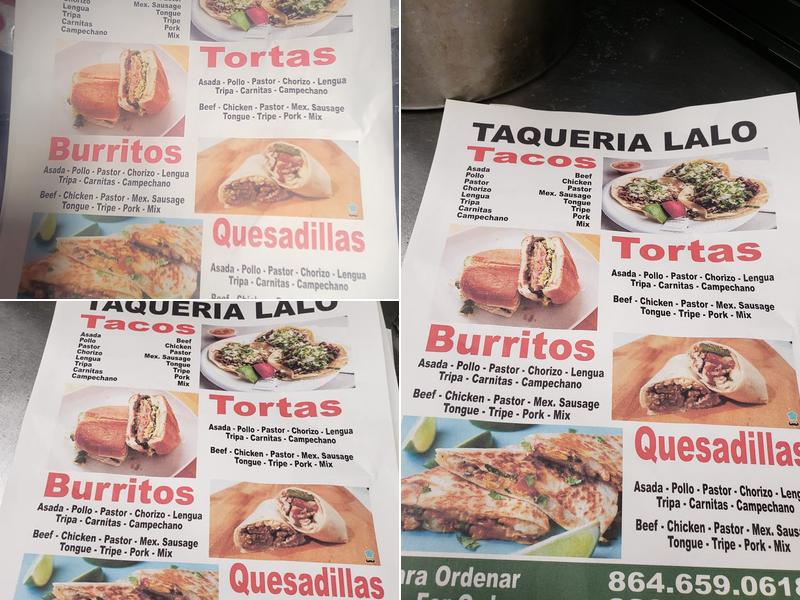 Taqueria Lalo Menu