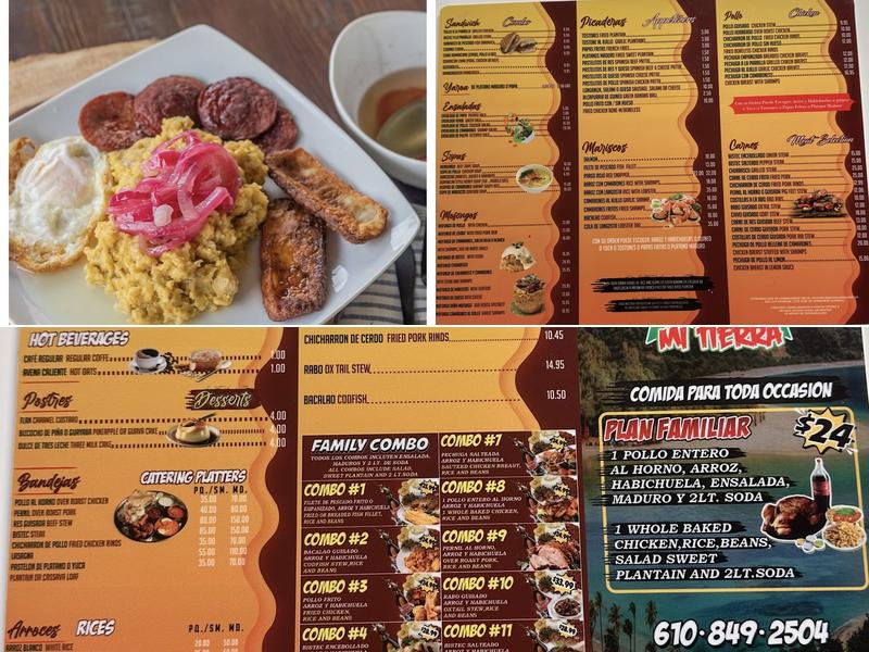 Restaurante Mi Tierra Menu