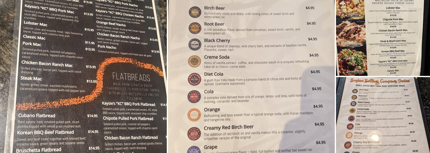Ugly Graffiti Downtown Menu