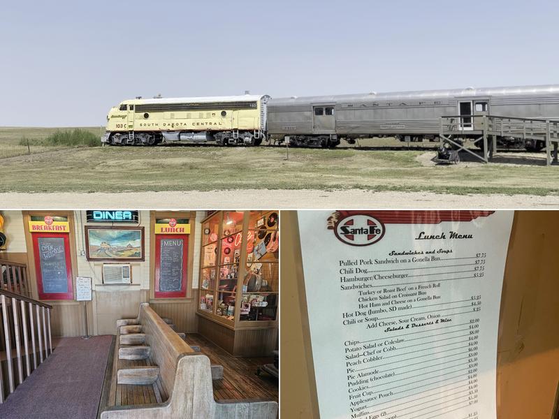 50s' Train Diner Menu