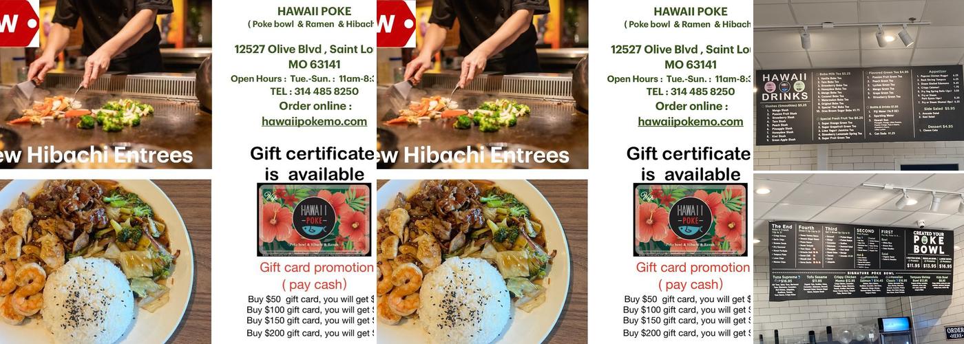 Hawaii Poke & Ramen Menu