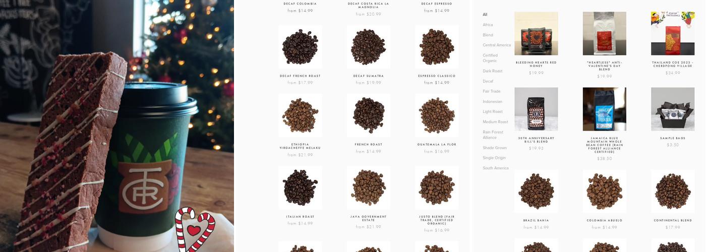 The Coffee Tree Roasters Menu