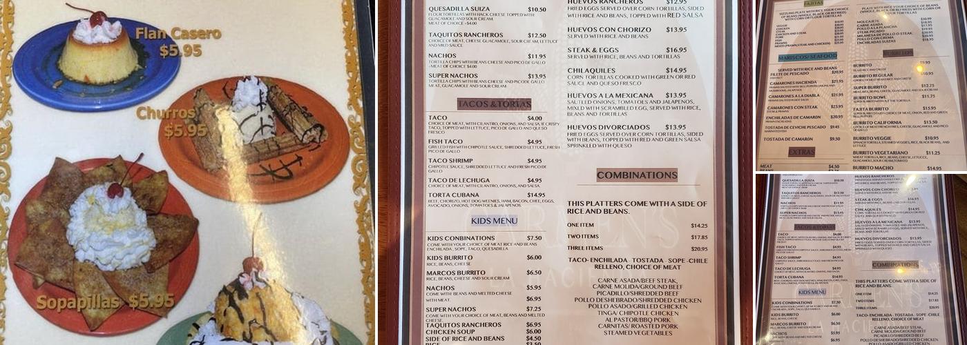 Carmen La Hacienda Taqueria #2 Menu