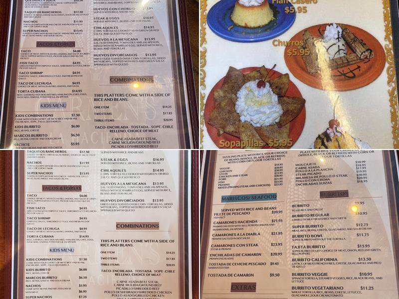 Carmen La Hacienda Taqueria #2 Menu