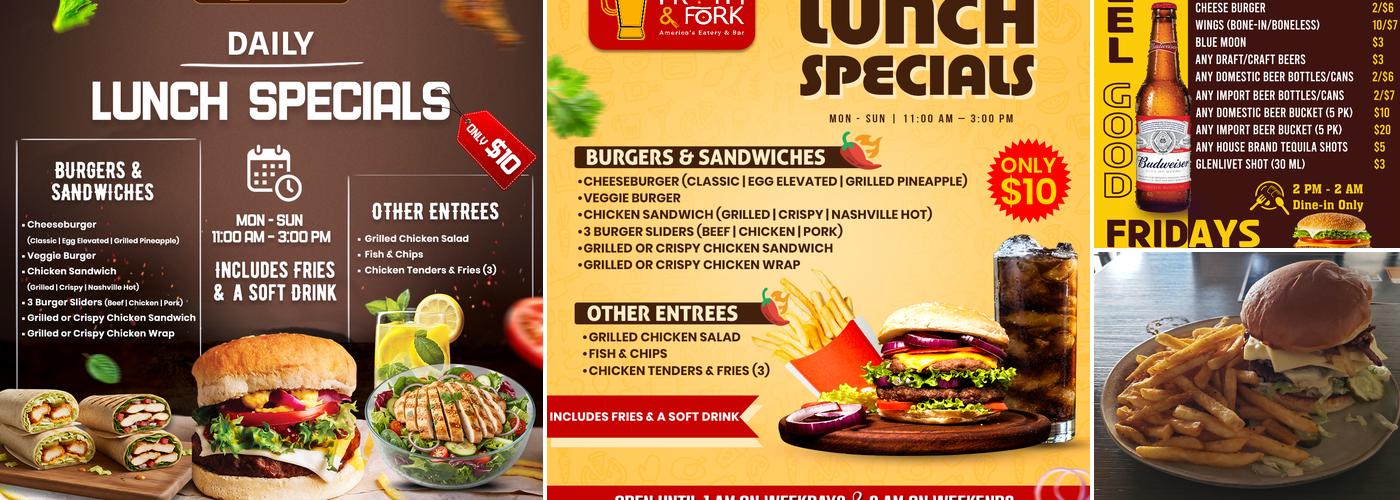 Froth & Fork Menu