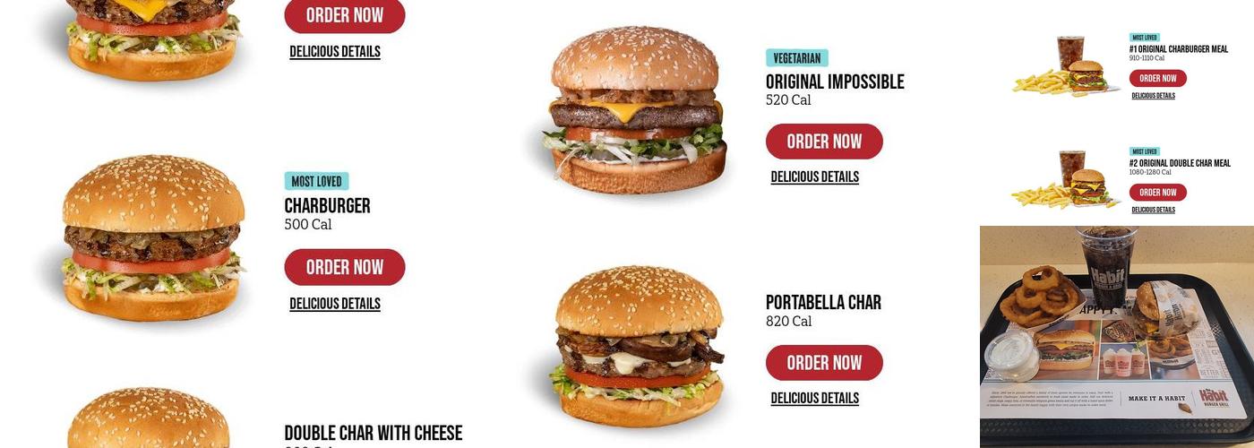 The Habit Burger Grill Menu