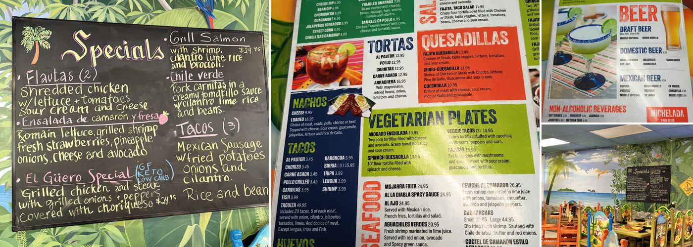 El Pastorcito Mogadore Menu