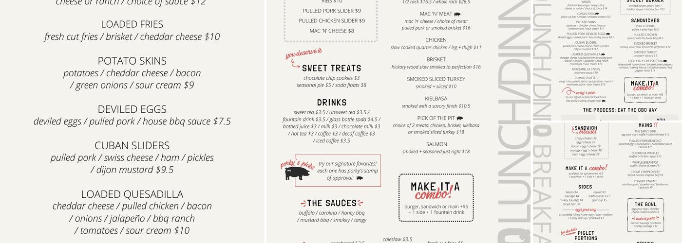 CBQ Menu