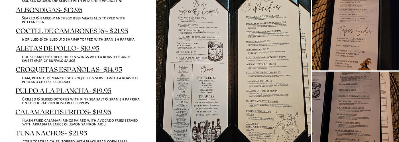65 Tapas Menu