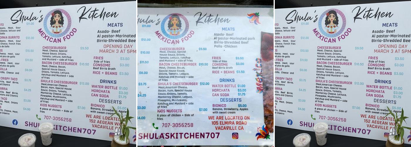 Shula’s Kitchen 707 Menu