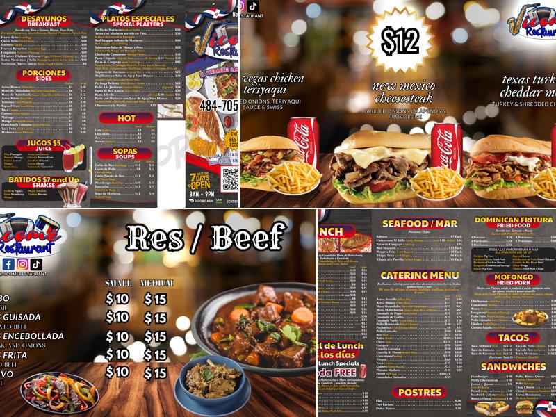 Jicome restaurant inc Menu