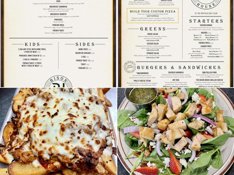 Bison House Menu