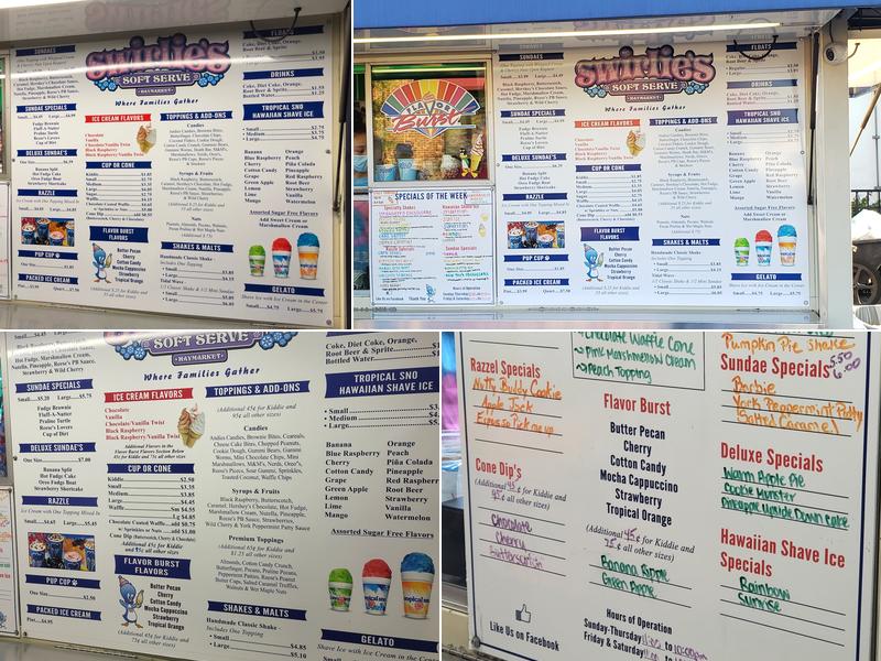 Swirlies Soft Serve Haymarket Menu