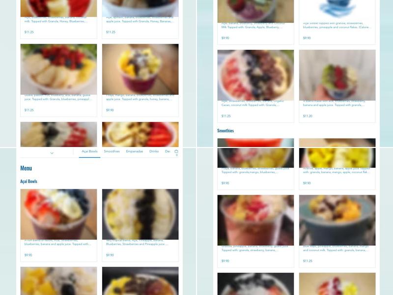 Paradise Port Cafe Menu