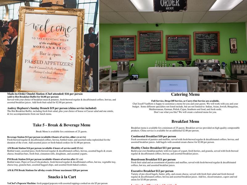 Yo Chef's Catering Co Menu