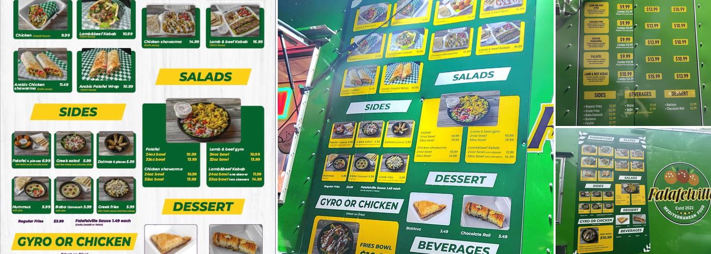 Falafelville | Seattle Location Menu