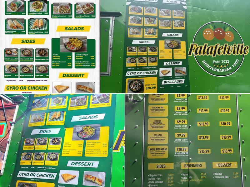 Falafelville | Seattle Location Menu