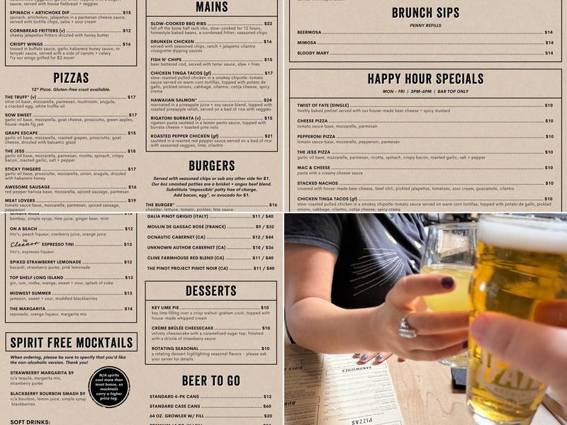 Fate Brewing Company - Phoenix Menu