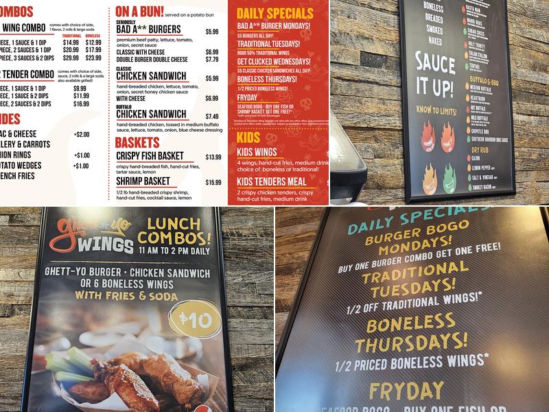 Ghett Yo Wings- San Tan Valley Menu