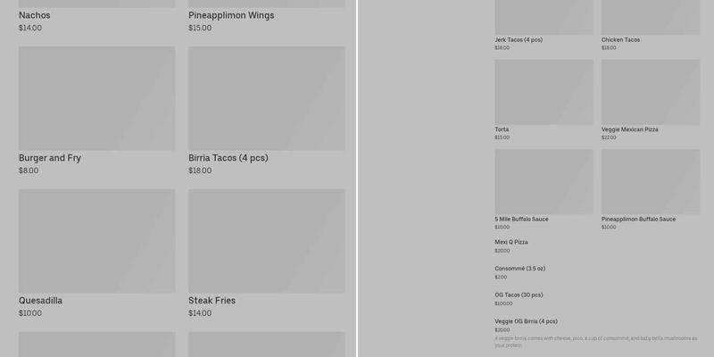 Fat Charles BBQ Menu