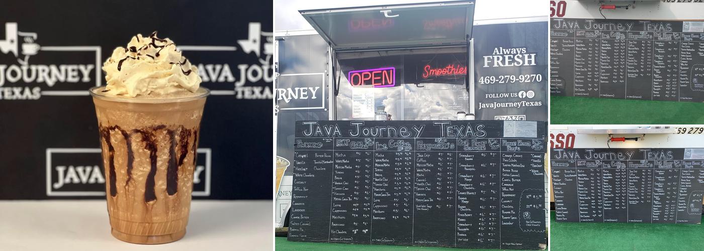 Java Journey Texas Menu