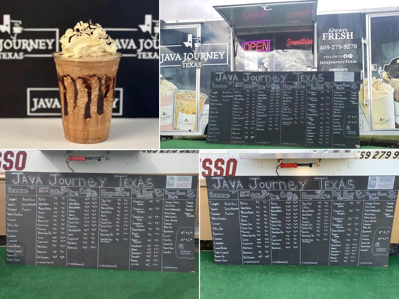 Java Journey Texas Menu