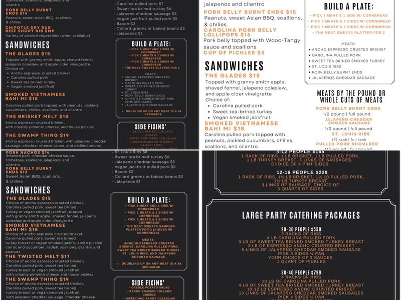 Twisted Smoke BBQ Menu