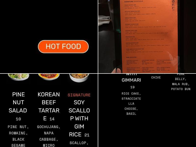 SEOUL SALON NYC Menu