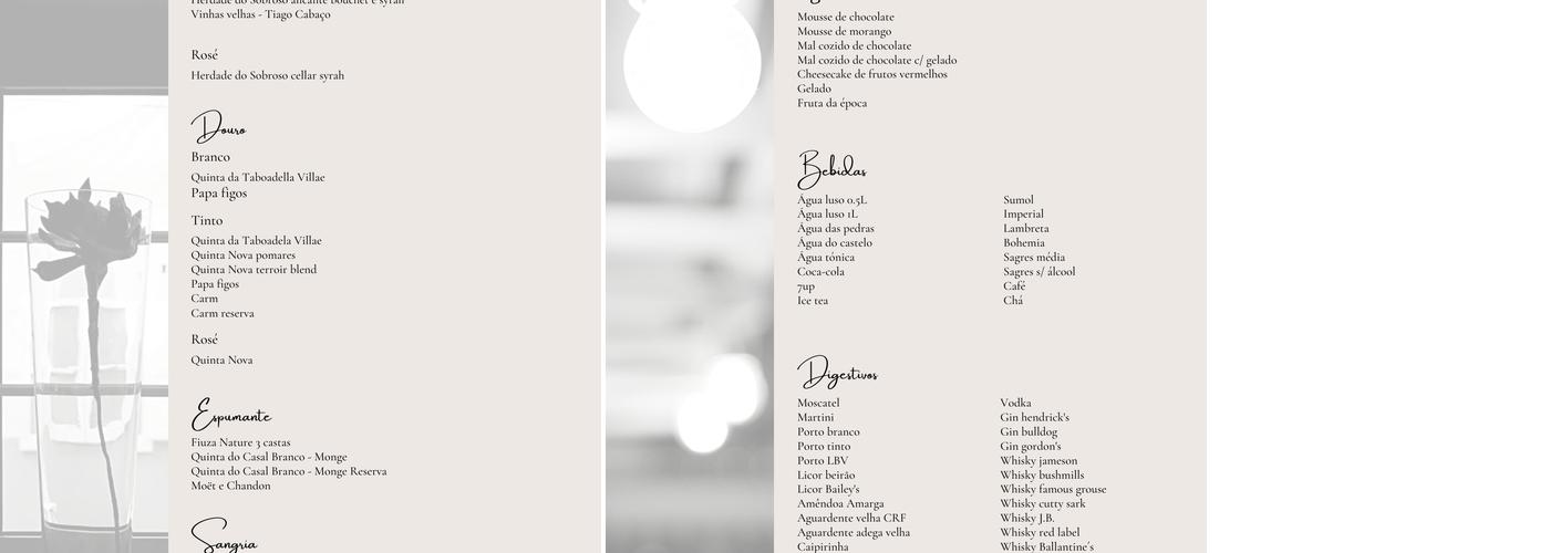 Mercearia de Almeirim Menu