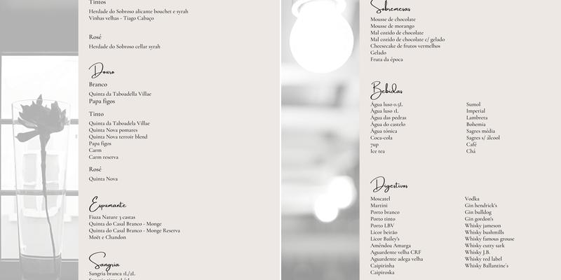 Mercearia de Almeirim Menu