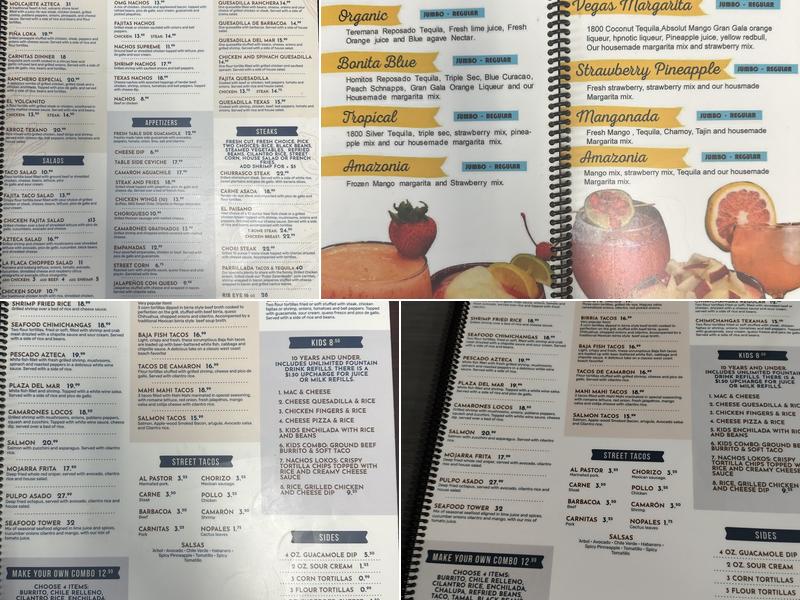 Tacos y Tequila Menu