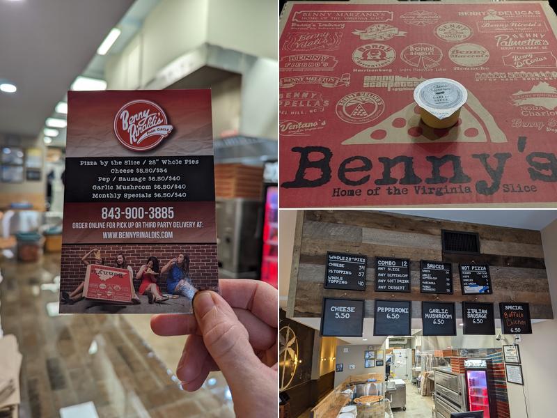 Benny Rinaldi's Menu