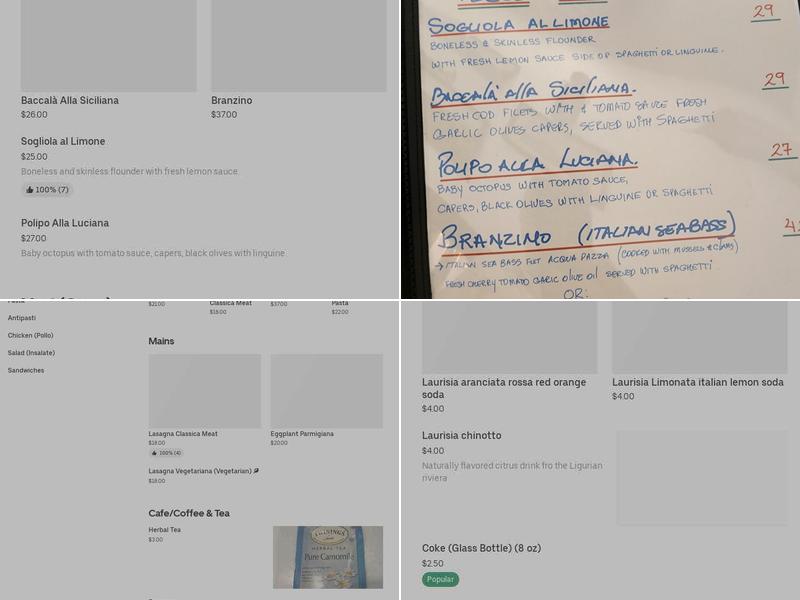 Enzo Italian Eatery Menu