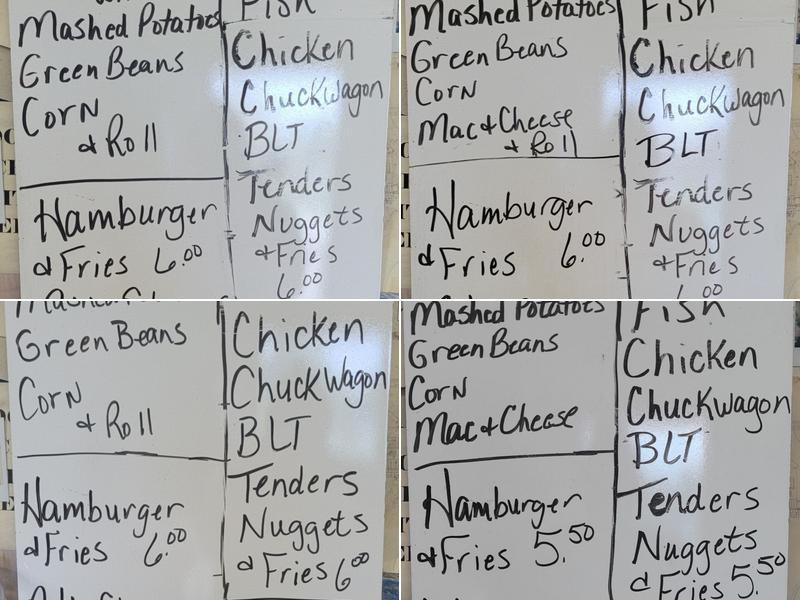 Mom and Pops Mt Zion Diner Menu