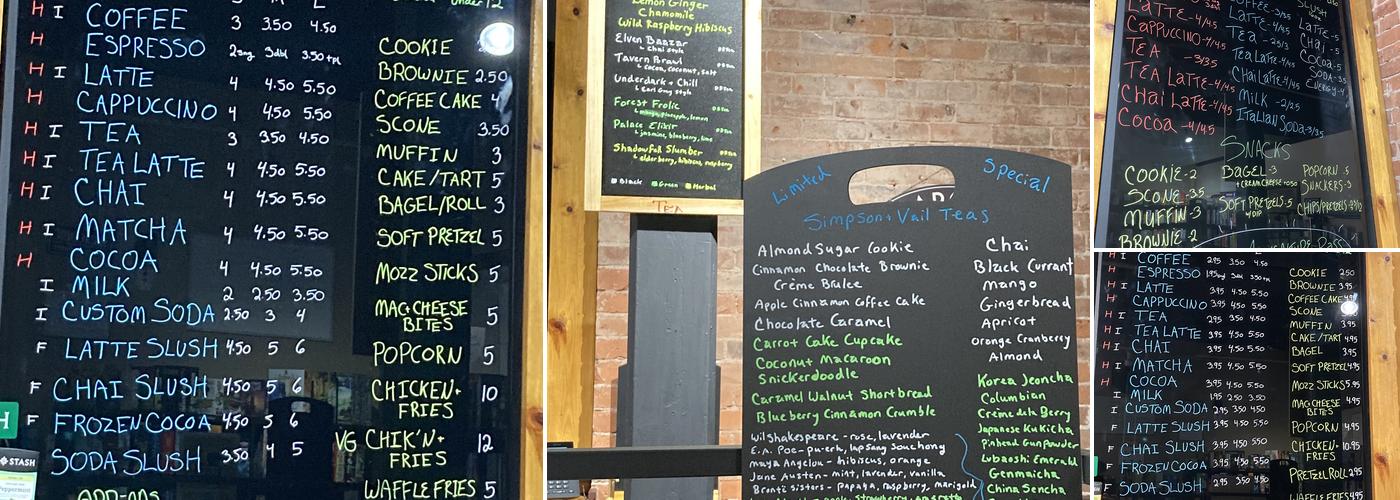 Back Again Board Game Cafe LLC Menu