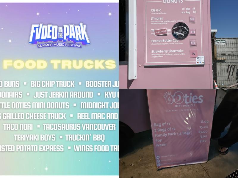 Little oOties Mini Donuts Menu