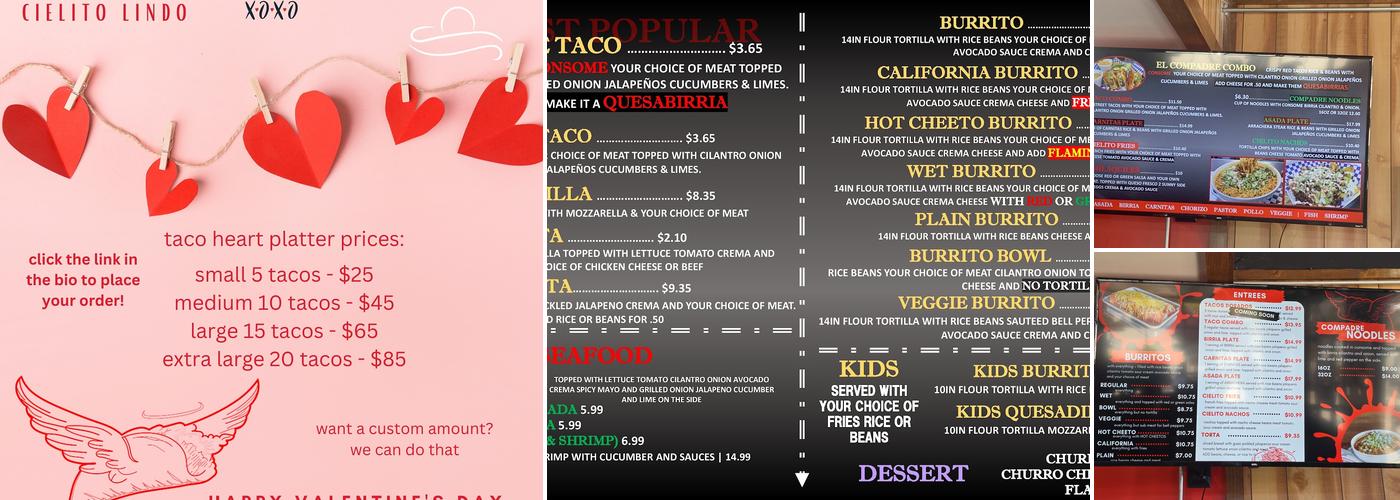 Cielito Lindo Taqueria Menu