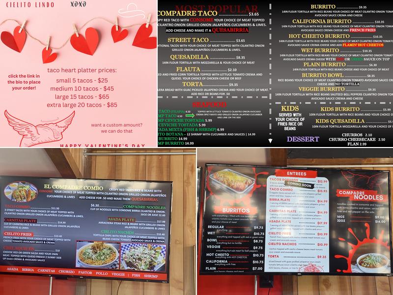 Cielito Lindo Taqueria Menu