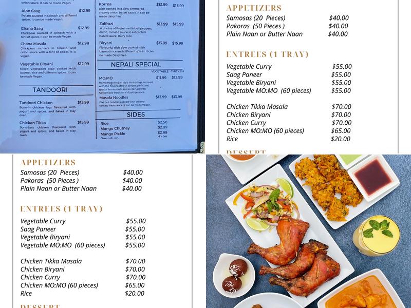Curry Corner Menu